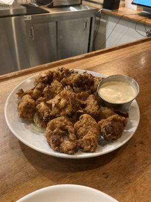 Fried artichoke heartss  at Reverie Cafe + Bar in Minneapolis