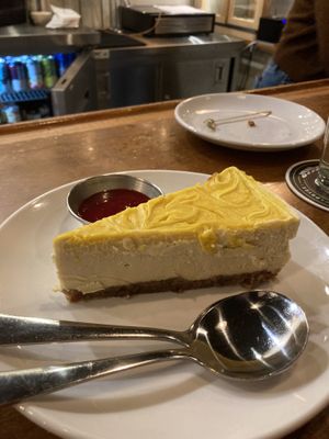 Seasonal cheesecake, your flavor might differ. This one was lemon.  at Reverie Cafe + Bar in Minneapolis