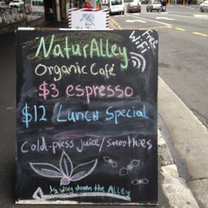 naturalley at Naturalley Organic Cafe in Dunedin