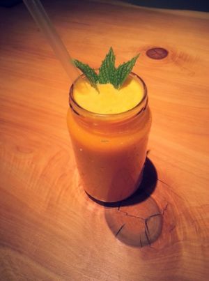 Cold-pressed Organic Veggie & fruit juice :P at Naturalley Organic Cafe in Dunedin