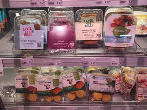 Vegan cold section at EkoPlaza - Ziekerstraat in Nijmegen