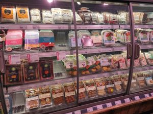 Vegan fridge at EkoPlaza - Ziekerstraat in Nijmegen