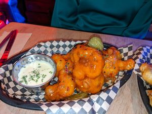 Cauliflower wings at Lucky Pig - Paradise Palms in Edinburgh