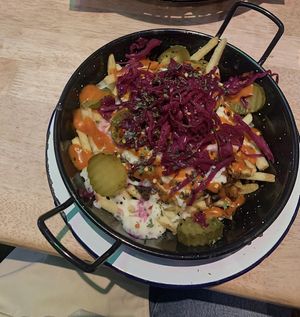 chili fries at Lucky Pig - Paradise Palms in Edinburgh