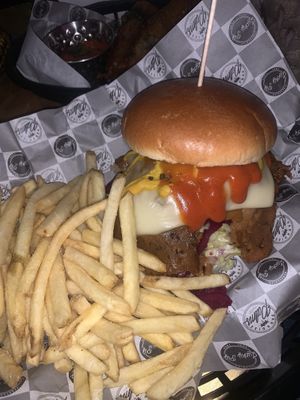 Bbq briskett  bun at Lucky Pig - Paradise Palms in Edinburgh