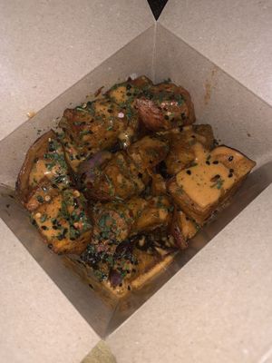 Roast sweet potato bites  at Lucky Pig - Paradise Palms in Edinburgh
