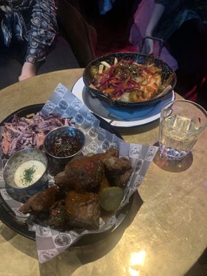 fries & seitan #Veganuary at Lucky Pig - Paradise Palms in Edinburgh