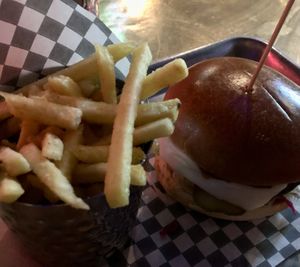 Lucky cheeseburger   at Lucky Pig - Paradise Palms in Edinburgh