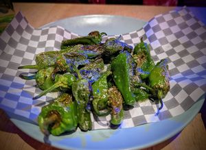 Padron peppers at Lucky Pig - Paradise Palms in Edinburgh