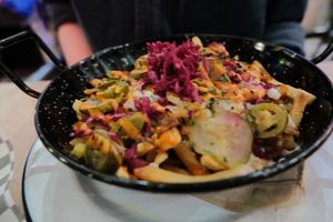 dirty fries at Lucky Pig - Paradise Palms in Edinburgh