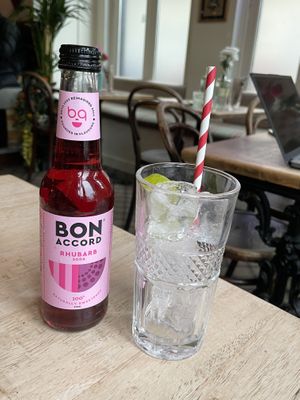 Rhubarb soda - Lucky Pigs-Paradise Palms, Edinburgh  at Lucky Pig - Paradise Palms in Edinburgh