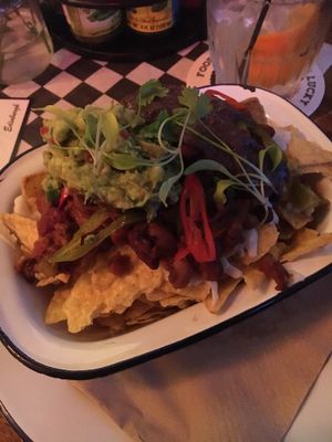 vegan nachos  at Lucky Pig - Paradise Palms in Edinburgh