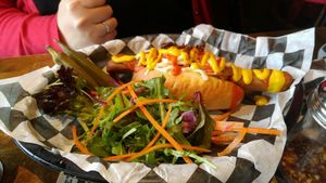 Hotdog at Lucky Pig - Paradise Palms in Edinburgh