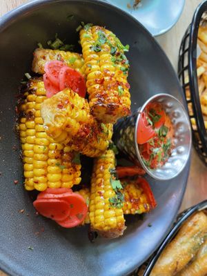 Soggy corn ribs  at Lucky Pig - Paradise Palms in Edinburgh