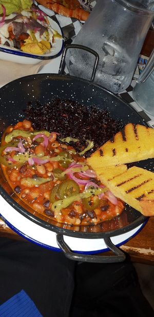 Fried rice and chilli bowl ❤ at Lucky Pig - Paradise Palms in Edinburgh
