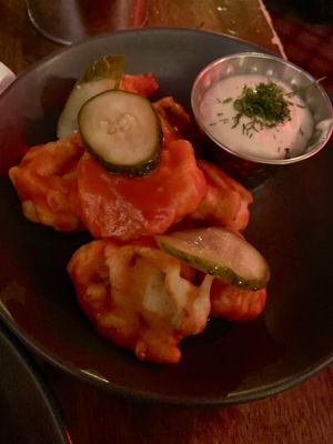 Buffalo cauliflower bites  at Lucky Pig - Paradise Palms in Edinburgh