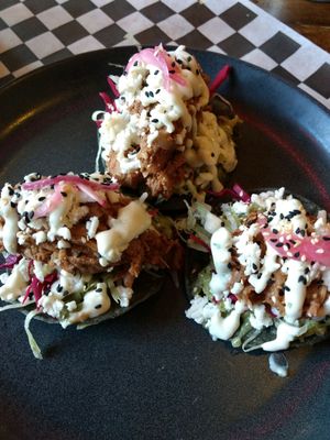 Jackfruit tosatada at Lucky Pig - Paradise Palms in Edinburgh