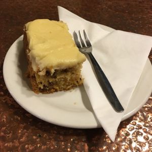 Carrot cake at Fox Cafe in Nottingham