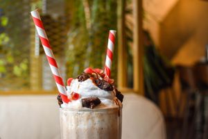 Vegan freakshake at SNCKBR in Amsterdam
