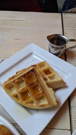 GF Waffles and Maple Syrup (Brunch Pop-Up) at MeeT in Gastown in Vancouver