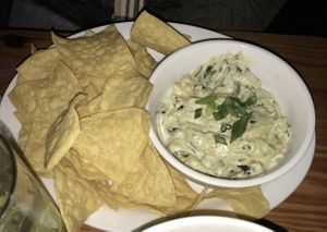 Spinach and artichoke dip   at MeeT in Gastown in Vancouver