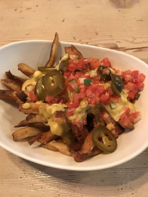 Nacho fries  at MeeT in Gastown in Vancouver