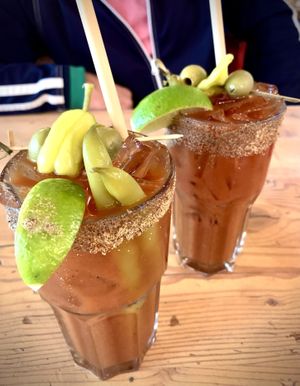 Tequila jalapeño ceaser!   at MeeT in Gastown in Vancouver