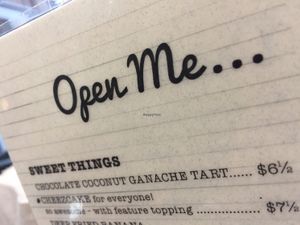 Menu noms at MeeT in Gastown in Vancouver