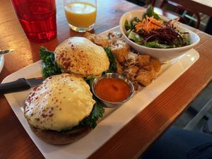 “eggs” benedict  at MeeT in Gastown in Vancouver
