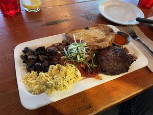 English breakfast  at MeeT in Gastown in Vancouver