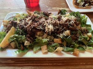 Steak salad  at MeeT in Gastown in Vancouver