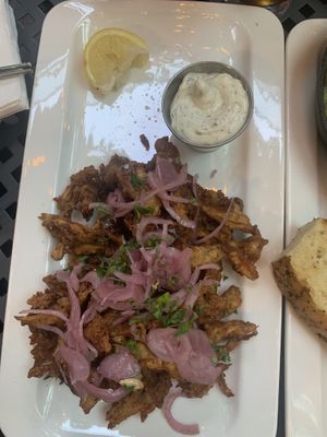 Oyster mushroom  at MeeT in Gastown in Vancouver