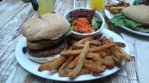 Burger  at MeeT in Gastown in Vancouver