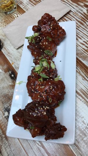 BBQ cauliflower appetizer - my fav! at MeeT in Gastown in Vancouver