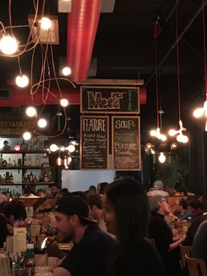 Wednesday night crowd at MeeT in Gastown in Vancouver