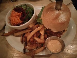 burger at MeeT in Gastown in Vancouver