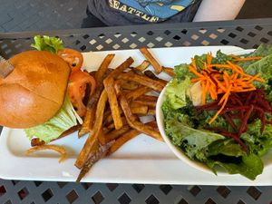Burger  at MeeT in Gastown in Vancouver