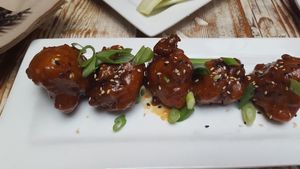 Cauliflower appetizer at MeeT in Gastown in Vancouver