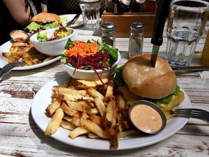 My bf (who is a meat eater) said this burger was one of the best he ever had. at MeeT in Gastown in Vancouver