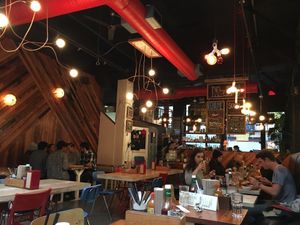 Inside  at MeeT in Gastown in Vancouver