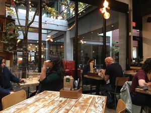 Inside  at MeeT in Gastown in Vancouver