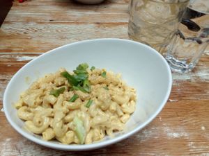 mac n cheese at MeeT in Gastown in Vancouver