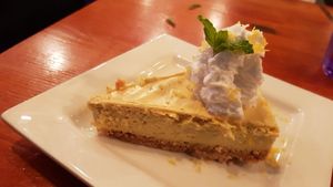 Lemon coco tart at MeeT in Gastown in Vancouver