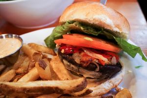 burger at MeeT in Gastown in Vancouver
