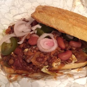 vegan Sloppy Joe at Bottle and Basket in Cincinnati