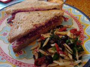 Vegan Rueben at The Kitchen Factory in Cincinnati