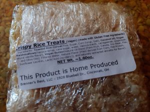 Vegan Rice Crispy at The Kitchen Factory in Cincinnati