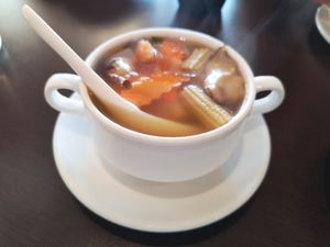 Tofu and Vegetable Soup at Formosa Vegetarian Eating House in Kardinya