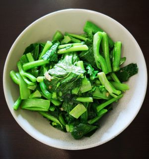 Stir Fried Kai-Lan - vegan at Formosa Vegetarian Eating House in Kardinya