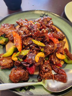 Crispy chicken 🌶 at Formosa Vegetarian Eating House in Kardinya